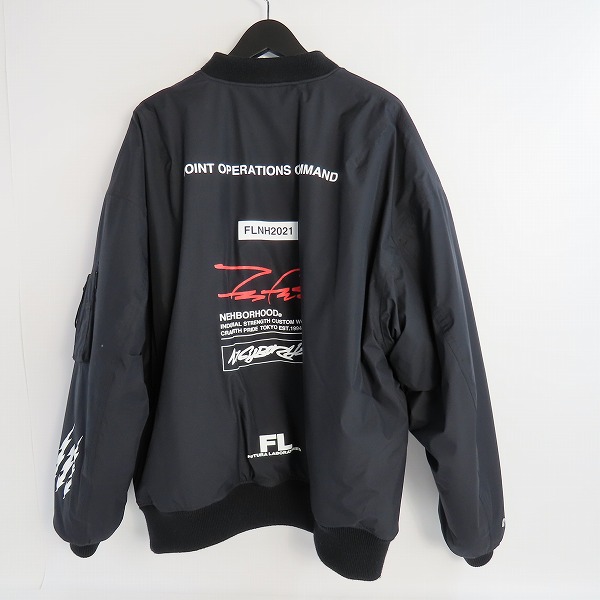 実際に弊社で買取させて頂いたNEIGHBORHOOD×MARMOT/ネイバーフッド×マムート 21AW Futura Laboratories GORE-TEX Jacket M MA1 TOMSJK81NH/XLの画像 1枚目