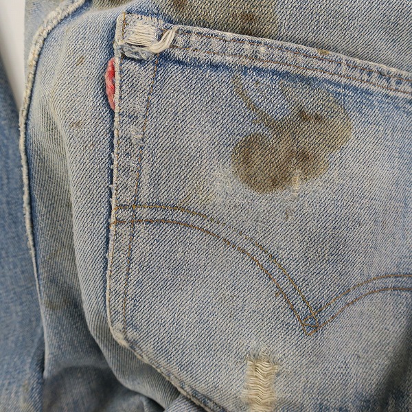 実際に弊社で買取させて頂いた【難あり】LEVI'S/リーバイス ヴィンテージ 501 刻印8 セルビッジ シングルステッチ ボタンフライ デニムパンツ の画像 4枚目