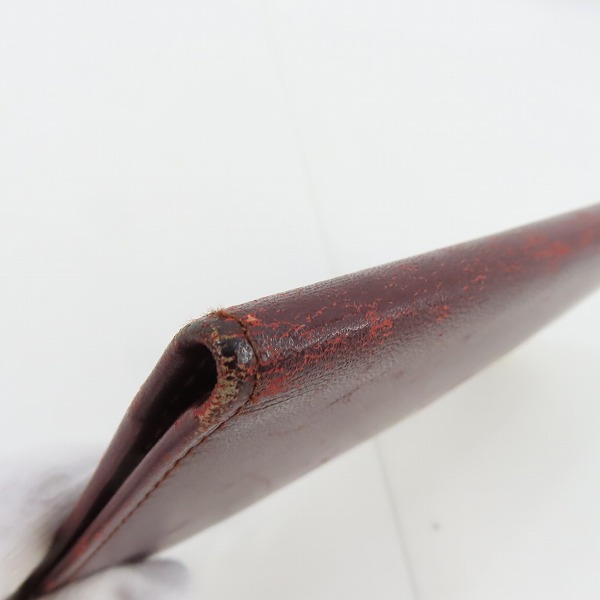 実際に弊社で買取させて頂いたCartier/カルティエ マストライン レザー 二つ折り 財布/ウォレットの画像 9枚目