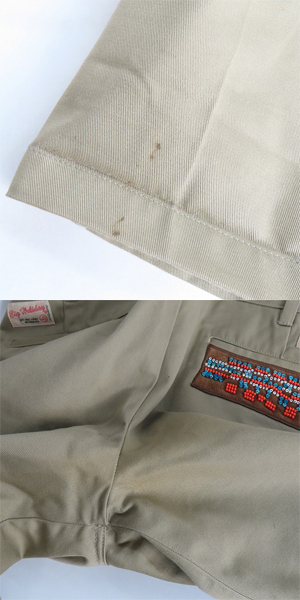 実際に弊社で買取させて頂いたDickies/ディッキーズ ビーズ パッチワーク チノパンツ/34の画像 9枚目