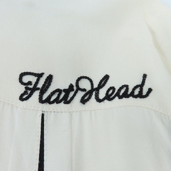 実際に弊社で買取させて頂いたTHE FLAT HEAD/フラットヘッド 長袖 レーヨンシャツ/Lの画像 4枚目