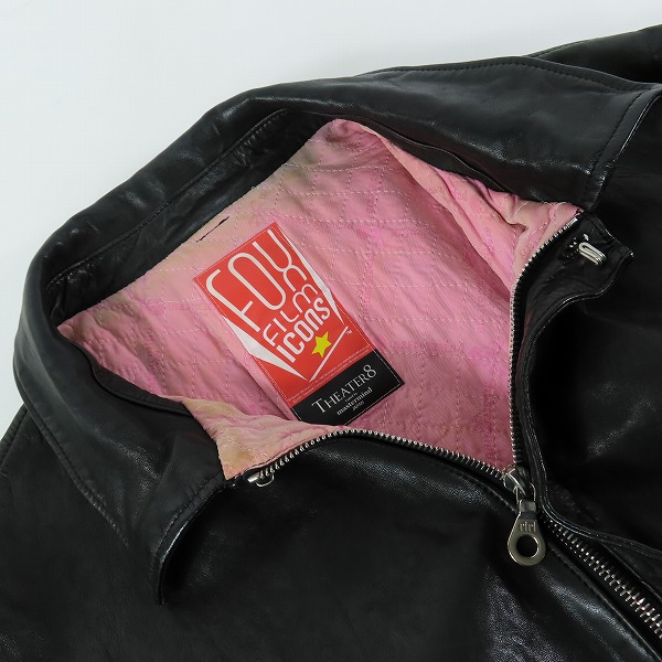 実際に弊社で買取させて頂いたmastermind JAPAN×THEATER8/マスターマインド×シアターエイト レザージャケット 8BM-BL01-D-D/Lの画像 5枚目