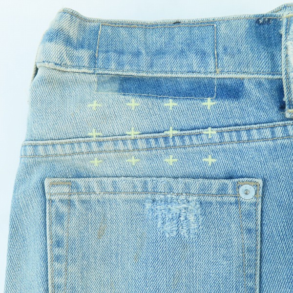 実際に弊社で買取させて頂いたKSUBI/スビ ダメージリペア加工 ジーンズ デニムパンツ/25の画像 6枚目