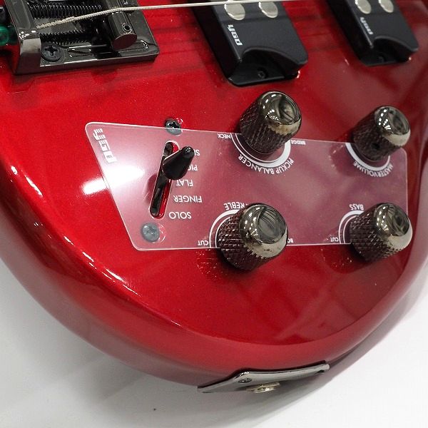 実際に弊社で買取させて頂いた★YAMAHA/ヤマハ TRBX304 CAR アクティブ4弦エレキベース キャンディアップルレッド ソフトケース付の画像 6枚目