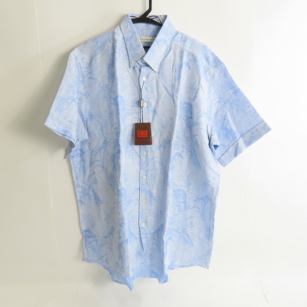 実際に弊社で買取させて頂いた【未使用】ETRO/エトロ 総柄 半袖リネンシャツ/44