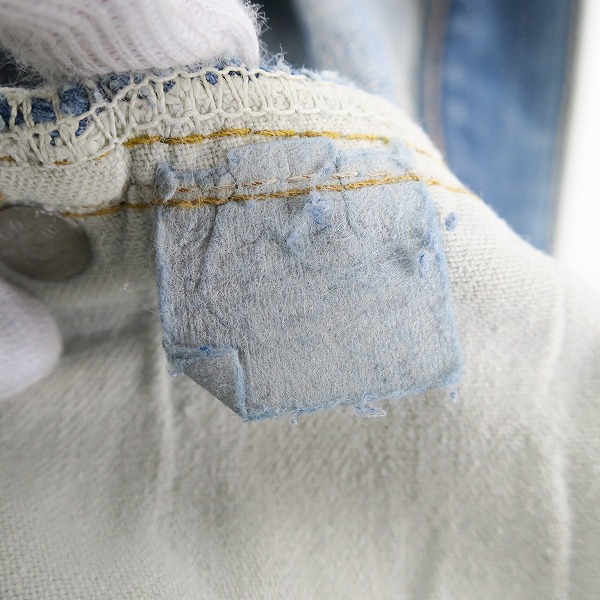 実際に弊社で買取させて頂いたLEVI'S/リーバイス ヴィンテージ 501 66前期 ボタン裏刻印6 スモールe  ボタンフライ デニムパンツの画像 4枚目