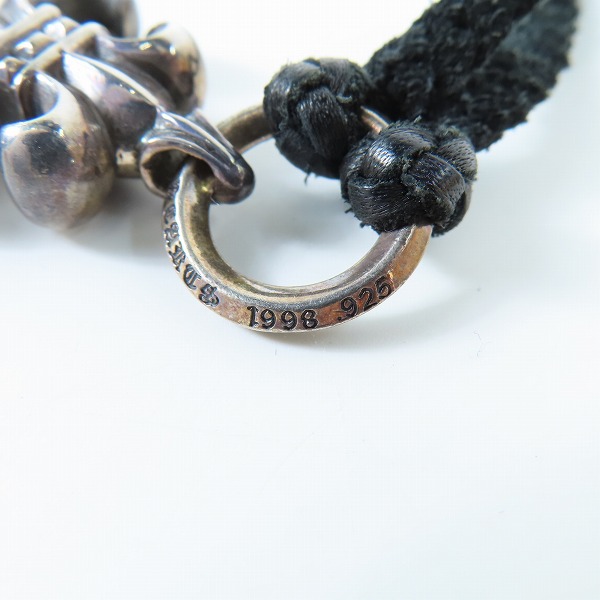 実際に弊社で買取させて頂いたCHROME HEARTS/クロムハーツ BSフレアチャーム w/レザーブレード スクロールボロチップの画像 5枚目