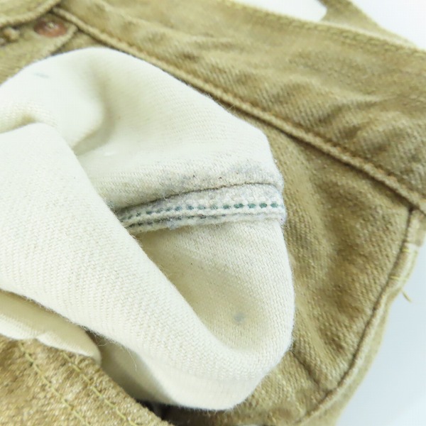 実際に弊社で買取させて頂いたSUGAR CANE/シュガーケーン Lot.285 ボタンフライ デニムパンツ /W30L34の画像 5枚目