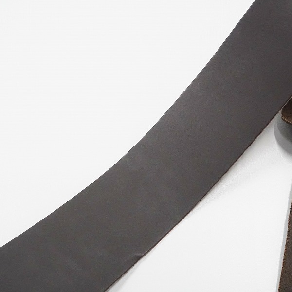 実際に弊社で買取させて頂いたMartin/マーティン ダークブラウン レザー調 アコースティックギター用 ギターストラップの画像 6枚目