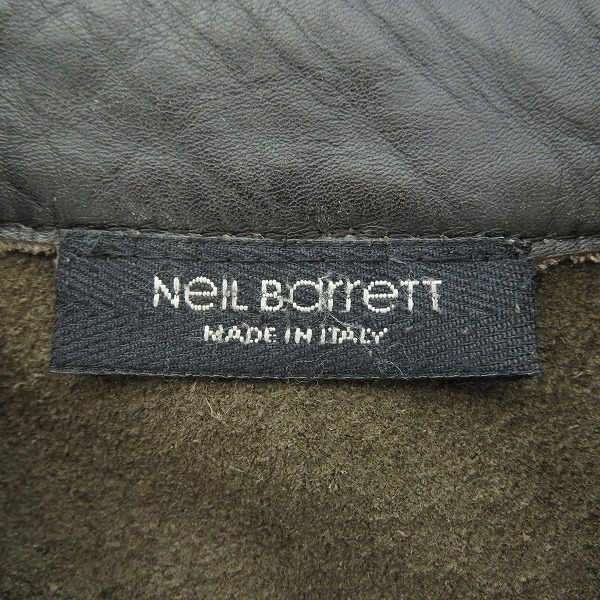 実際に弊社で買取させて頂いたNeil Barrett/ニールバレット レザージャケット/XXSの画像 2枚目
