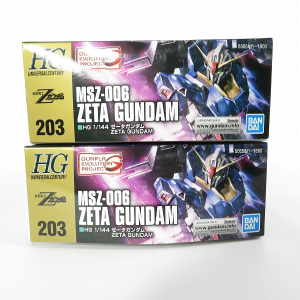 実際に弊社で買取させて頂いた【未組立】BANDAI/バンダイ HG 1/144 機動戦士Zガンダム MSZ-006 ゼータガンダム 2点セット/ガンプラの画像 3枚目