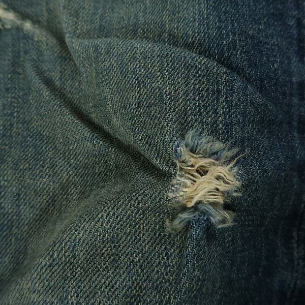 実際に弊社で買取させて頂いたHYSTERIC GLAMOUR/ヒステリックグラマー ダメージ デニム パンツ 0213AP13/34の画像 9枚目