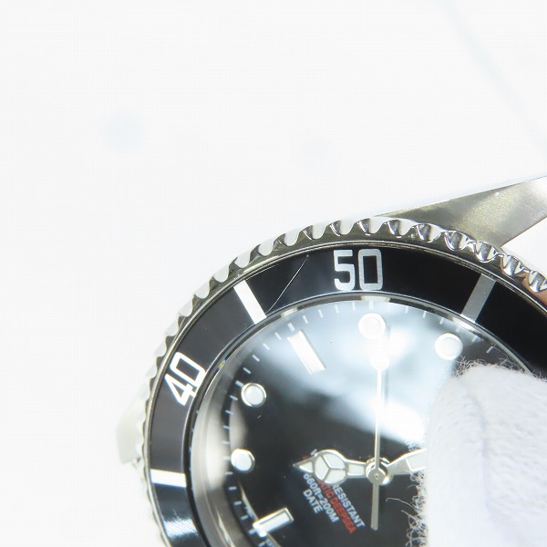 実際に弊社で買取させて頂いた【ベルト欠品】ELGIN/エルジン AUTOMATIC DEEPSEA/FK-531N-SL 自動巻き 腕時計の画像 4枚目