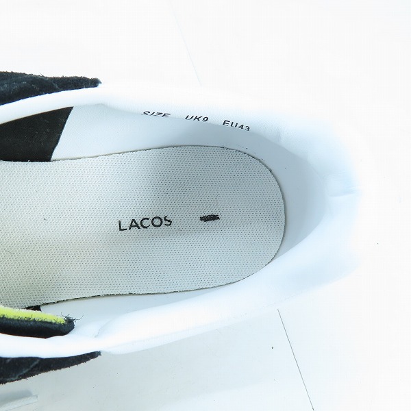 実際に弊社で買取させて頂いたLACOSTE/ラコステ BASESHOT 223 1 SMA スニーカー/シューズ 746SMA0065312 UK9の画像 4枚目