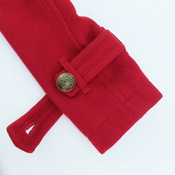 実際に弊社で買取させて頂いたBURBERRY BLUE LABEL/バーバリーブルーレーベル 裏地チェック ウールコート E1B06-491-15/38の画像 5枚目