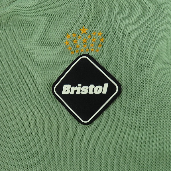 実際に弊社で買取させて頂いたF.C.Real Bristol×NIKE/エフシーレアルブリストル×ナイキ ジップアップジャケット グリーン系 396328-300/Mの画像 6枚目