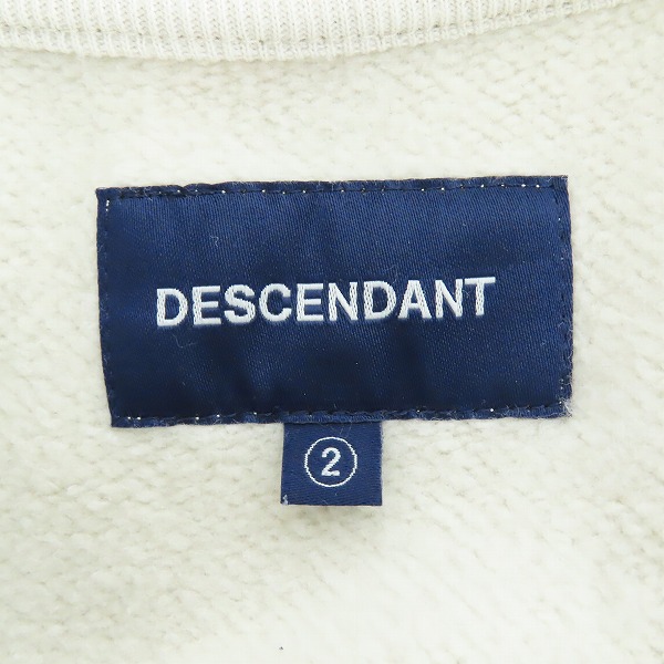 実際に弊社で買取させて頂いたDESCENDANT/ディセンダント スウェットトレーナー アイボリー系/2の画像 2枚目