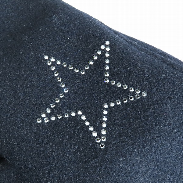 実際に弊社で買取させて頂いたSCHOTT/ショット メルトン ウール CPOジャケット ブラック 7176/36の画像 5枚目