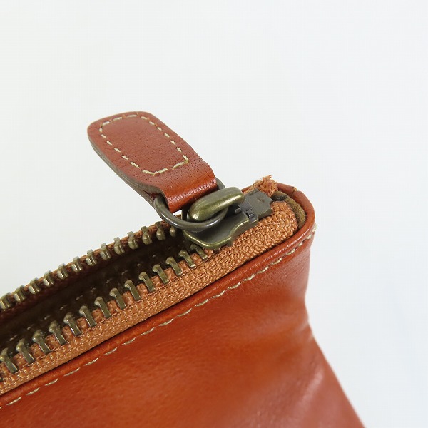 実際に弊社で買取させて頂いた土屋鞄製造所/ツチヤカバン トーンオイルヌメ ループフラットポーチの画像 8枚目