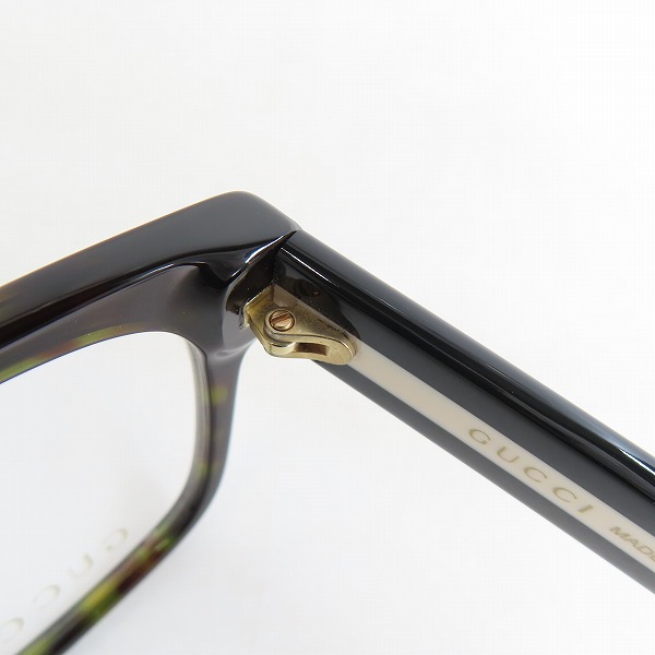 実際に弊社で買取させて頂いたGUCCI/グッチ メガネフレーム アイウェア GG0342OA-002の画像 4枚目