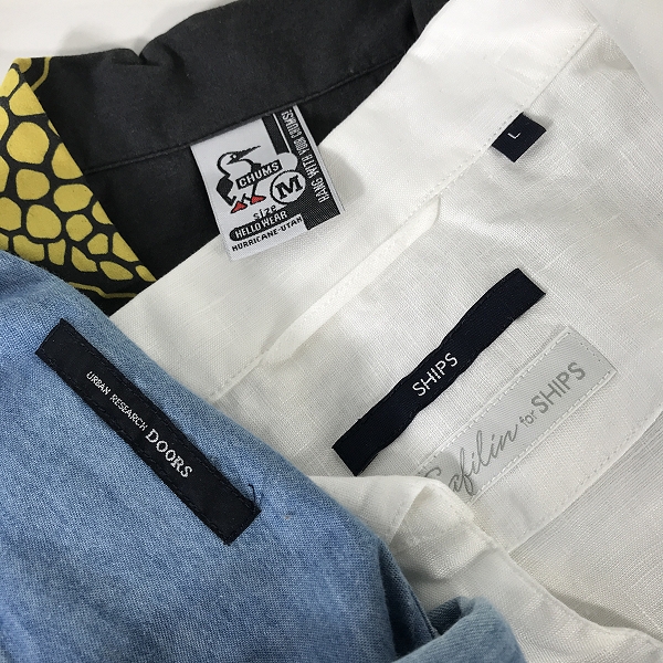 実際に弊社で買取させて頂いた【おまとめ】シップス/アーバンリサーチ/チャムス 他 長袖シャツ/デニムシャツ/半袖シャツ 等の画像 1枚目