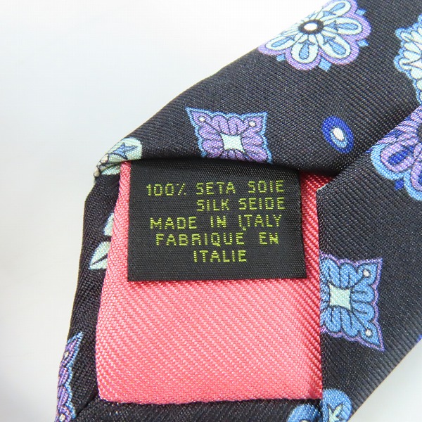 実際に弊社で買取させて頂いたEMILIO PUCCI/エミリオプッチ 総柄 シルクネクタイの画像 2枚目