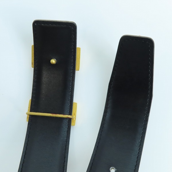 実際に弊社で買取させて頂いたHERMES/エルメス リバーシブル コンスタンスHレザーベルト □A刻印の画像 2枚目