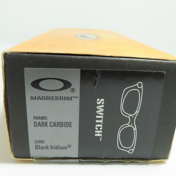 実際に弊社で買取させて頂いたOAKLEY/オークリー MAGNESIUM SWITCH/マグネシウムスイッチ  MAG SWITCH/マグスイッチ ダークカーバイド サングラス/アイウェアの画像 7枚目