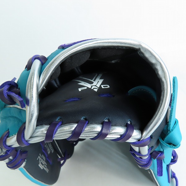 実際に弊社で買取させて頂いたRawlings/ローリングス HYPER TECH COLOR SYNC 軟式 オールラウンド 右投げ用 グローブ GR4HTCN55Wの画像 5枚目