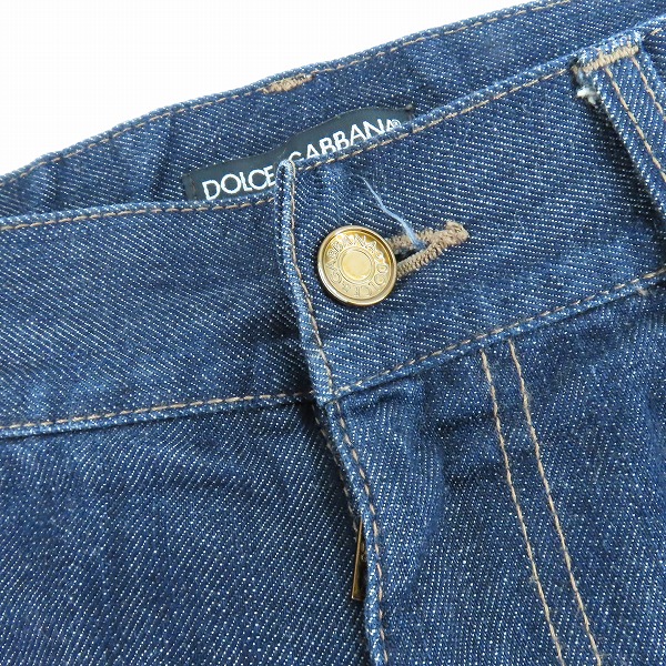 実際に弊社で買取させて頂いたDOLCE&GABBANA/ドルチェ&ガッバーナ 14CLASSIC プレート デニムパンツ/ジーンズ G32YTD/G8A34/46の画像 7枚目