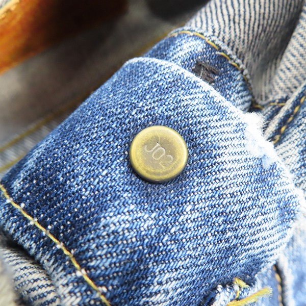 実際に弊社で買取させて頂いたLevi's/リーバイス 506XX 日本製 復刻 BIG E/ボタン裏刻印J02 1st タイプデニムジャケット/71506XX/38の画像 3枚目
