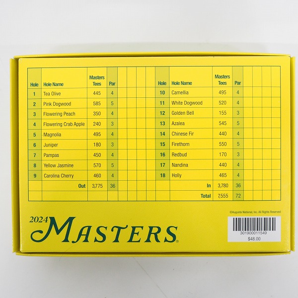 実際に弊社で買取させて頂いた【未使用/オウンネーム】Titleist/タイトリスト VELOCITY/ベロシティ 2024 MASTERS ゴルフボール ホワイト 1ダースの画像 3枚目