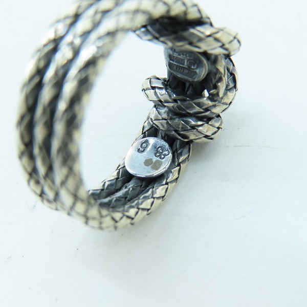 実際に弊社で買取させて頂いたBOTTEGA VENETA/ボッテガヴェネタ イントレチャート リング Ag925/8号の画像 6枚目