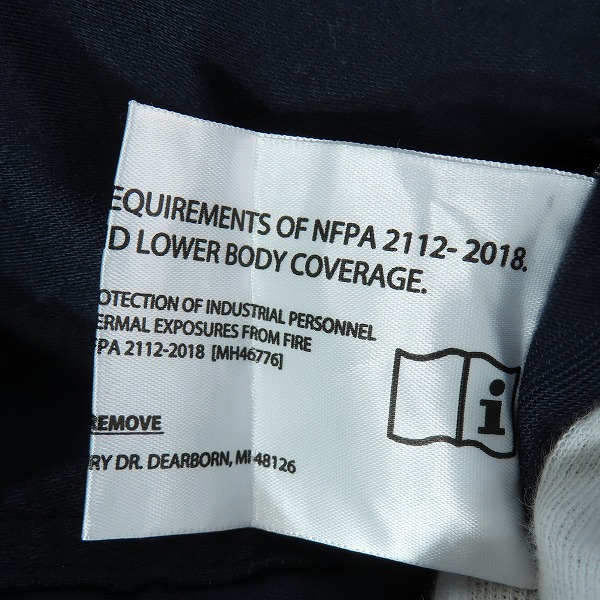 実際に弊社で買取させて頂いたCARHARTT/カーハート ワークシャツ ネイビー M の画像 5枚目