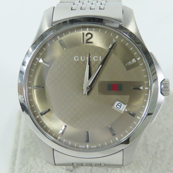実際に弊社で買取させて頂いたGUCCI/グッチ G-Timeless/Gタイムレス クオーツ 腕時計 YA126310【動作未確認】