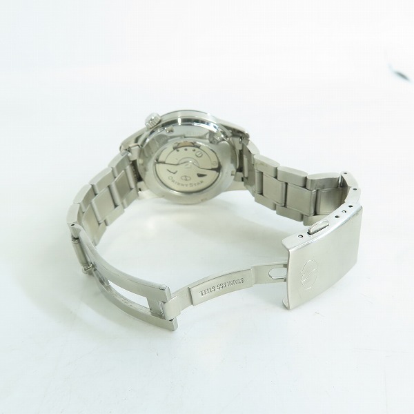 実際に弊社で買取させて頂いたORIENT STAR/オリエントスター パワーリザーブ 自動巻き  裏スケ シルバー WZ0081EL/EL00-C0-Bの画像 3枚目