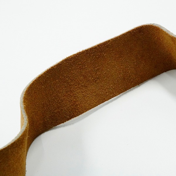 実際に弊社で買取させて頂いたAria Pro II/アリアプロ2 レザー調 ギターストラップ ベースストラップ ベージュ系の画像 7枚目