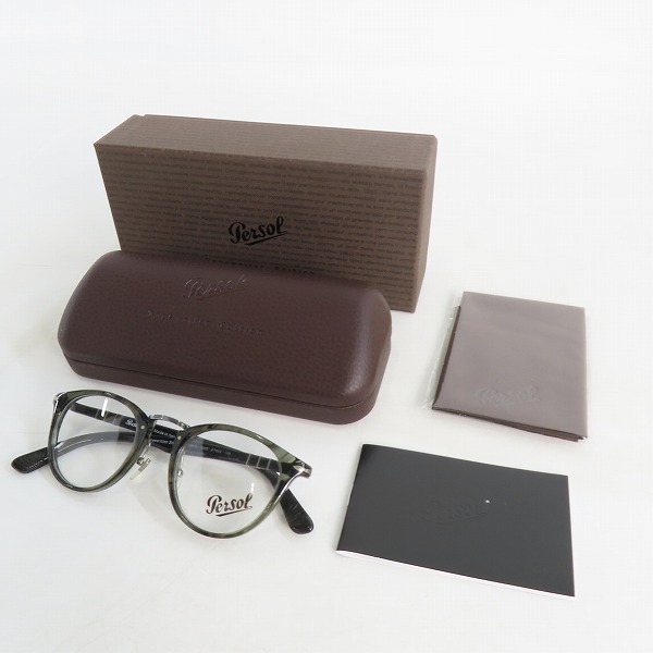 実際に弊社で買取させて頂いたPersol/ペルソール メガネフレーム/アイウェア Typewriter Edition 3107-V 1020の画像 9枚目