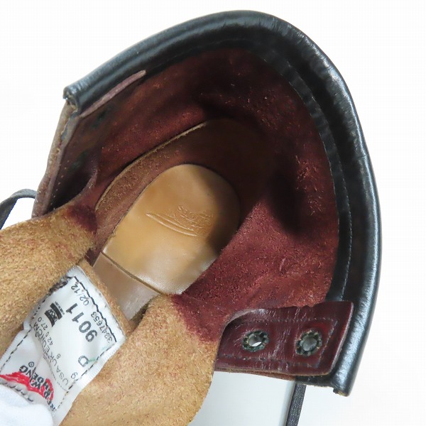 実際に弊社で買取させて頂いたRED WING/レッドウィング BECKMAN/ベックマン ブーツ ブラックチェリー 9011/US9の画像 4枚目