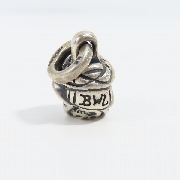 実際に弊社で買取させて頂いたBWL/BILL WALL LEATHER/ビルウォールレザー スカル/タグ ネックレス/ペンダントｗ/ストーンアイズ 2点セット の画像 2枚目