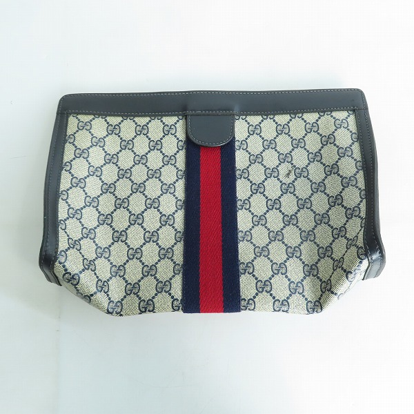 実際に弊社で買取させて頂いたGUCCI/グッチ オールド クラッチバッグ ポーチ シェリーライン GG柄