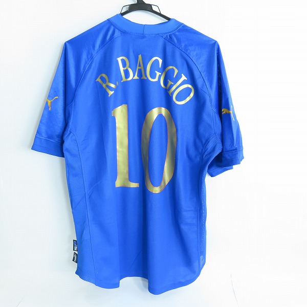 実際に弊社で買取させて頂いたPUMA/プーマ 04/05 イタリア代表レプリカホームユニホーム ＃10 ロベルト・バッジョ PXA731225R/XLの画像 1枚目