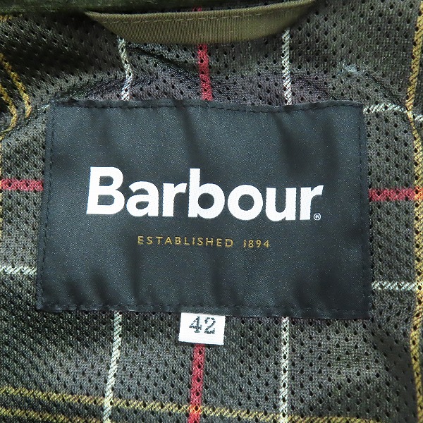 実際に弊社で買取させて頂いたBarbour/バブアー WHITLEY トレンチコート 231MCAS042/42の画像 2枚目