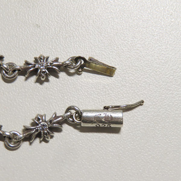 実際に弊社で買取させて頂いたCHROME HEARTS/クロムハーツ タイニーE CHプラス ブレスレット 12リンク パヴェダイヤ/アフターダイヤの画像 5枚目