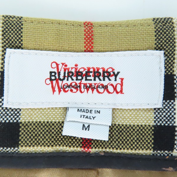 実際に弊社で買取させて頂いたBURBERRY×Vivienne Westwood/バーバリー×ヴィヴィアンウエストウッド チェック柄 ミニスカート 8010768/Mの画像 2枚目