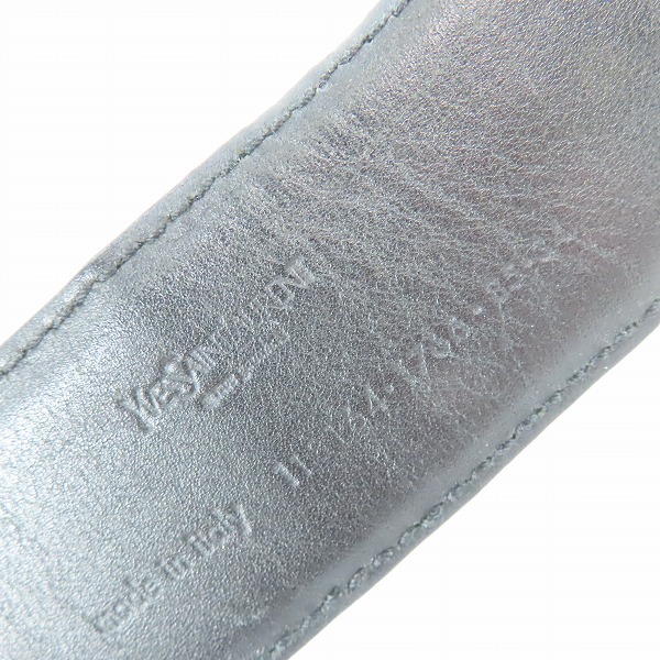 実際に弊社で買取させて頂いたYves Saint Laurent/イブサンローラン YSLロゴバックル レザーベルトの画像 1枚目