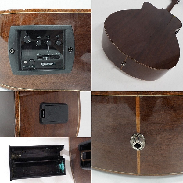 実際に弊社で買取させて頂いた★【難有り】YAMAHA/ヤマハ AC1M エレアコ/アコースティックギター/アコギ ギグケース付の画像 7枚目