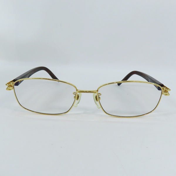 実際に弊社で買取させて頂いたdunhill/ダンヒル T-CELLULOID/TITAN F-K18/イエローゴールド メガネフレーム 1026