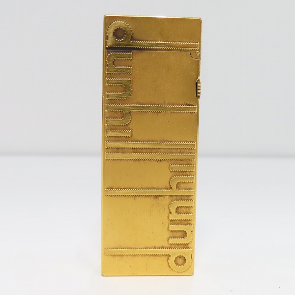 実際に弊社で買取させて頂いたdunhill/ダンヒル 両面ロゴ サイドローラー ライターの画像 1枚目