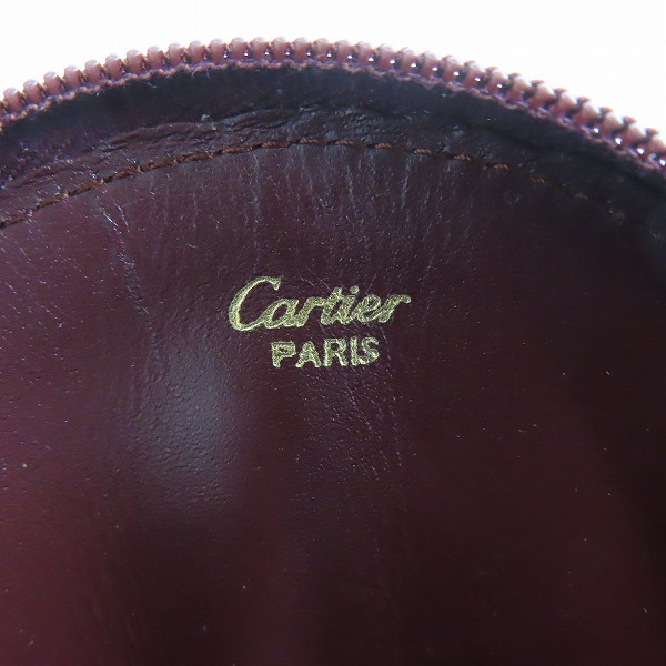 実際に弊社で買取させて頂いたCartier/カルティエ マストライン レザー コインケースの画像 4枚目